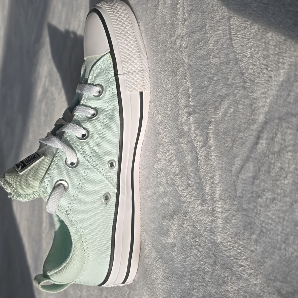 Converse All Star Mint Green Canvas Shoes - Picture 5 of 7